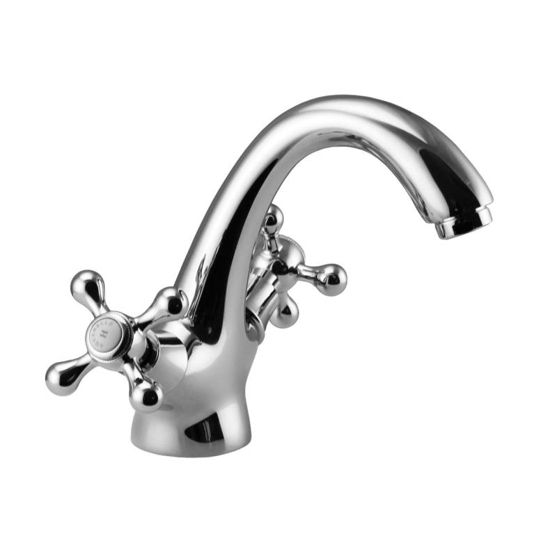 Aquanello Heritage Ascot Miscelatore lavabo classico nostalgico cromato CR-4101-HA