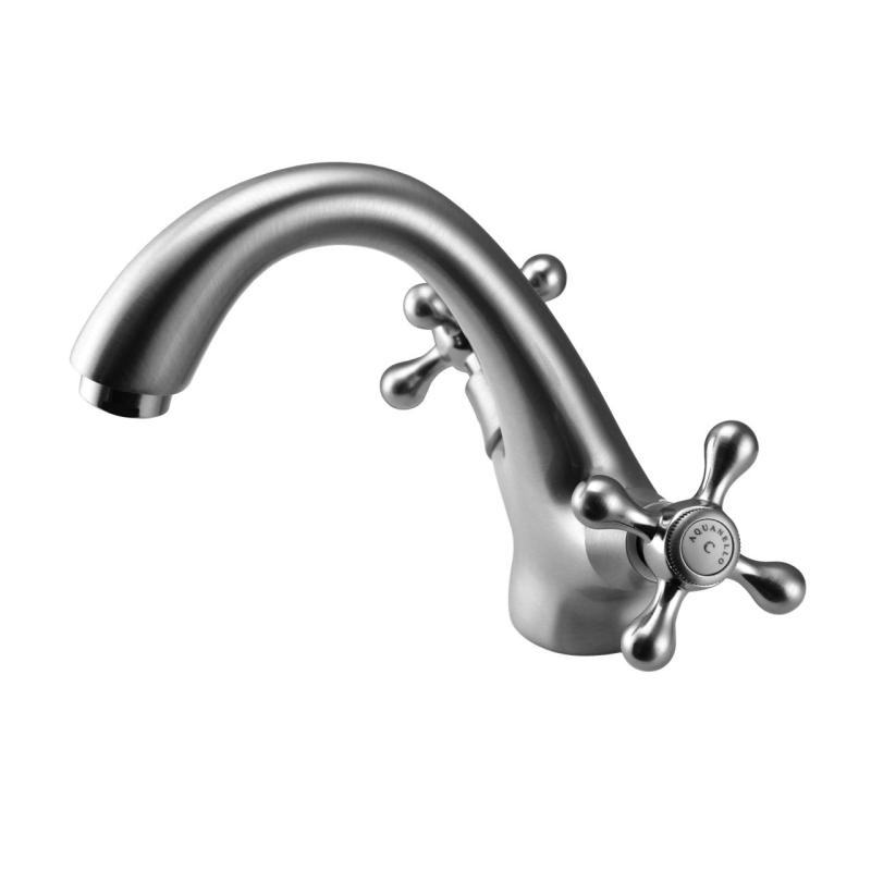 Aquanello Heritage Ascot Miscelatore classico nostalgico per lavabo in acciaio inox NB-4101-HA