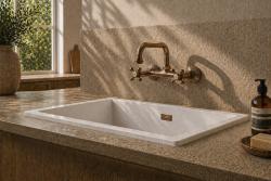 Aquanello Heritage Ascot Rubinetto da cucina classico a parete con bocca di erogazione superiore, bronzo BN-4110-HA