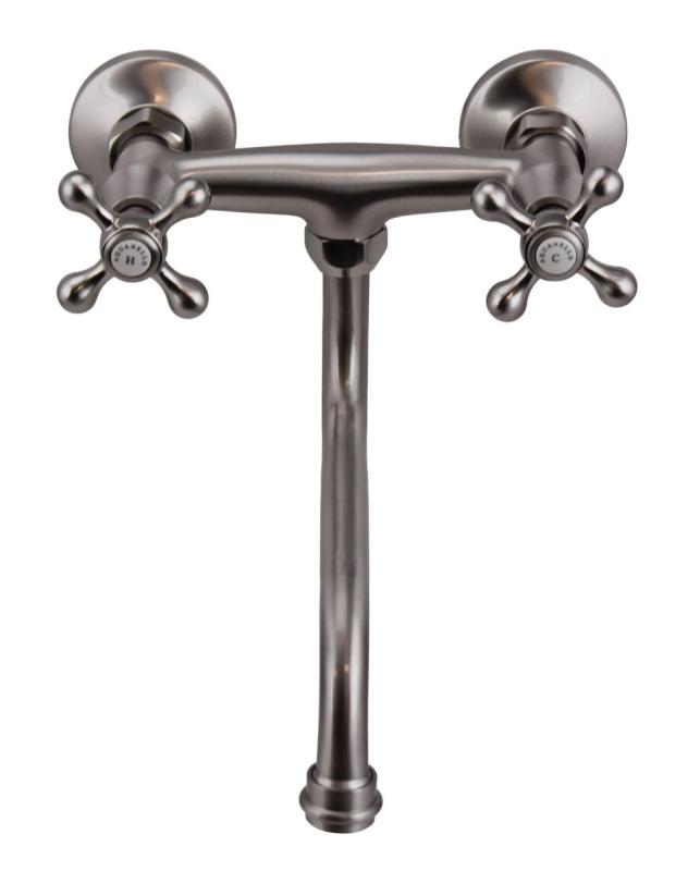 Aquanello Heritage Ascot Rubinetto da parete classico per cucina in acciaio inox NB-4111-HA