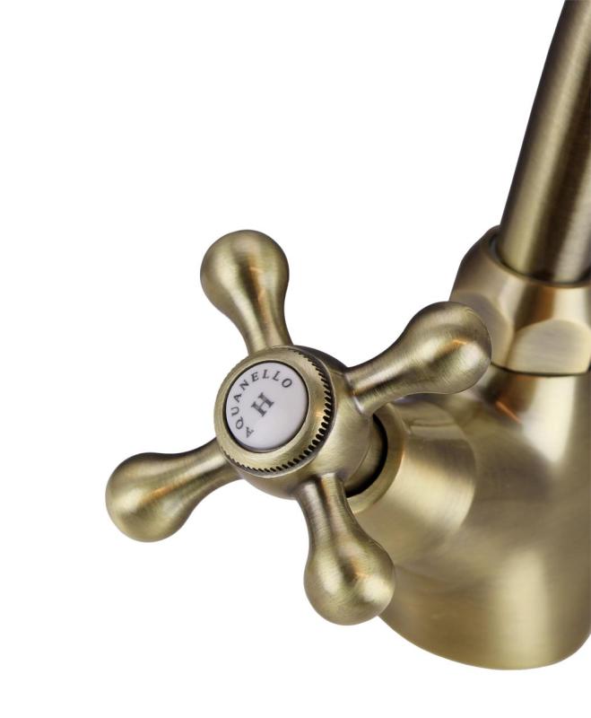 Aquanello Heritage Ascot Cucina classica Rubinetto da cucina nostalgico Bronzo BN-4004-HA
