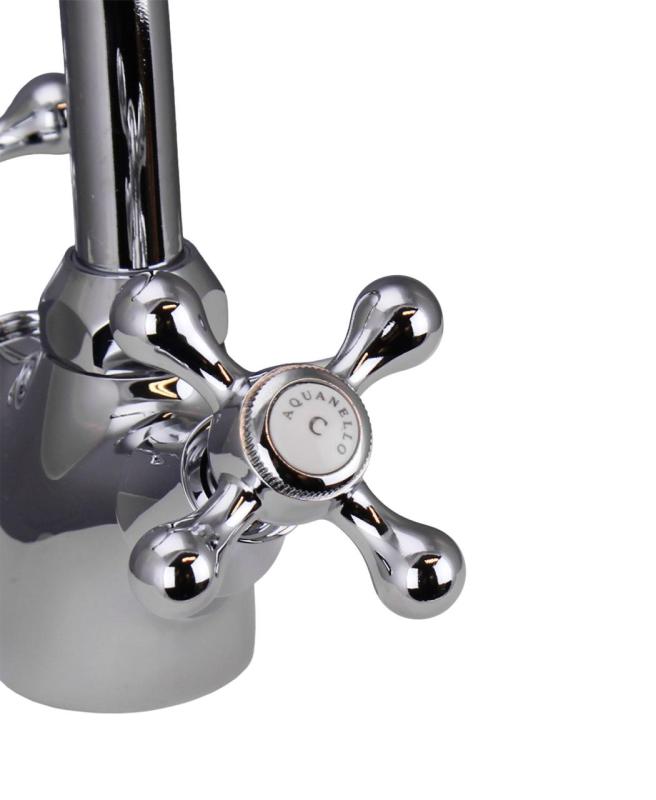 Aquanello Heritage Ascot Cucina classica Rubinetto da cucina nostalgico Cromo CR-4004-HA