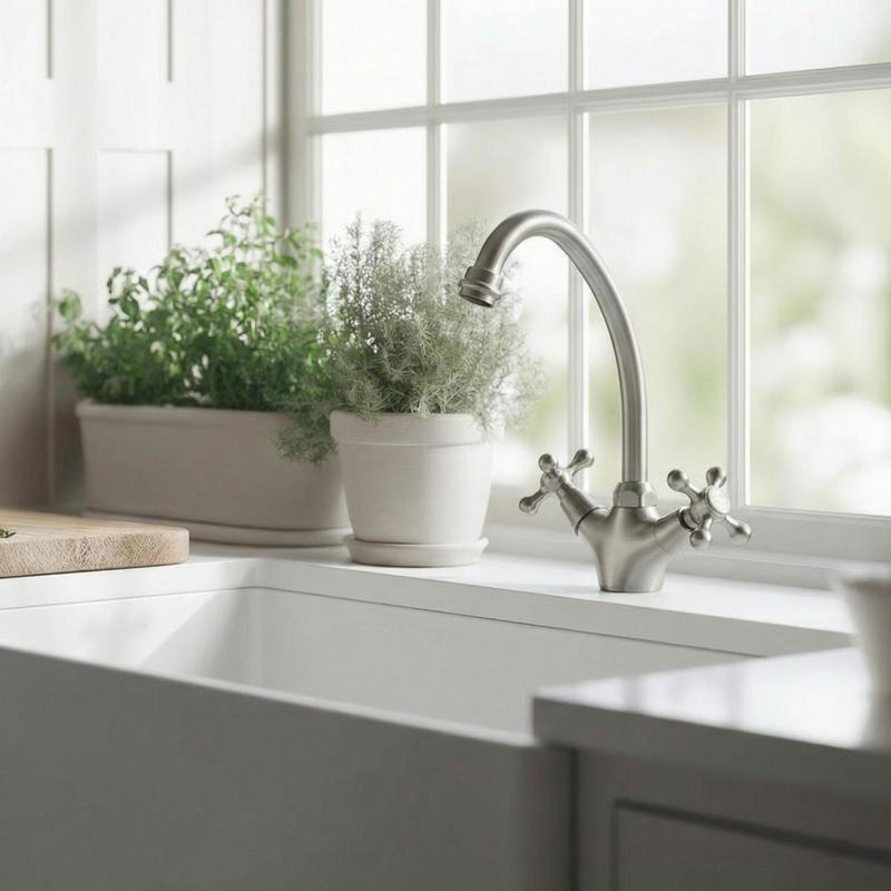 Aquanello Heritage Ascot Cucina classica Rubinetto da cucina nostalgico in acciaio inossidabile NB-4004-HA