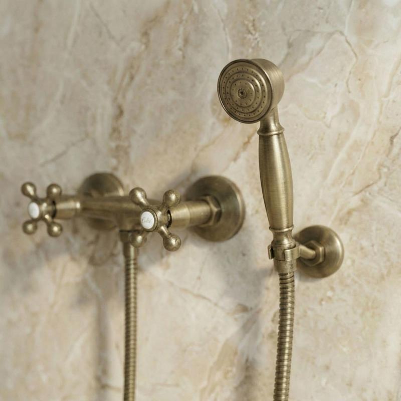 Aquanello Heritage Collection Doccia a mano classica in bronzo BN-9001-HC