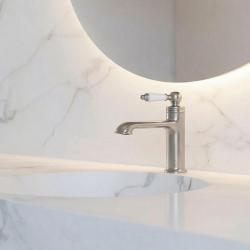 Aquanello Heritage Manor Miscelatore classico nostalgico per lavabo in acciaio inossidabile NB-1001-HM