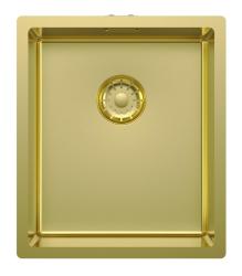 Pure.Sink Comfort Lavello in oro PVD 34x40 cm, da incasso, a filo piano e da appoggio PCM3440-60