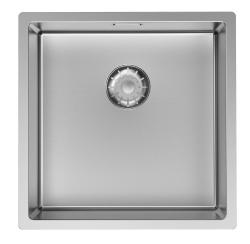 Pure.Sink Comfort Lavello in acciaio inossidabile 40x40 cm, raggio 10 mm, per incasso, a filo piano e a incasso superficiale PCM4040-02