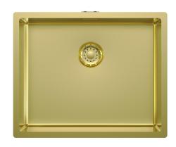 Pure.Sink Comfort Lavello in oro PVD 50x40 cm, raggio 10 mm, per incasso, a filo piano e a incasso superficiale PCM5040-60