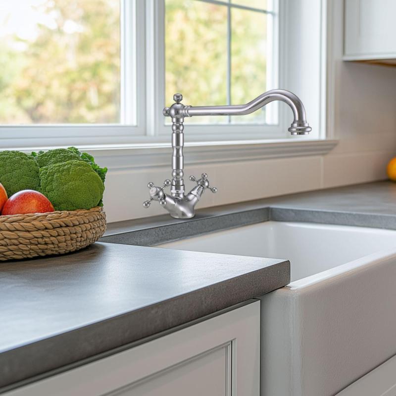 PB Rubinetto da cucina Nostalgico V1910 Cromato