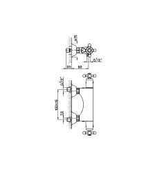 Cisal Arcana Ceramic Miscelatore termostatico per doccia Cromo AC00045121