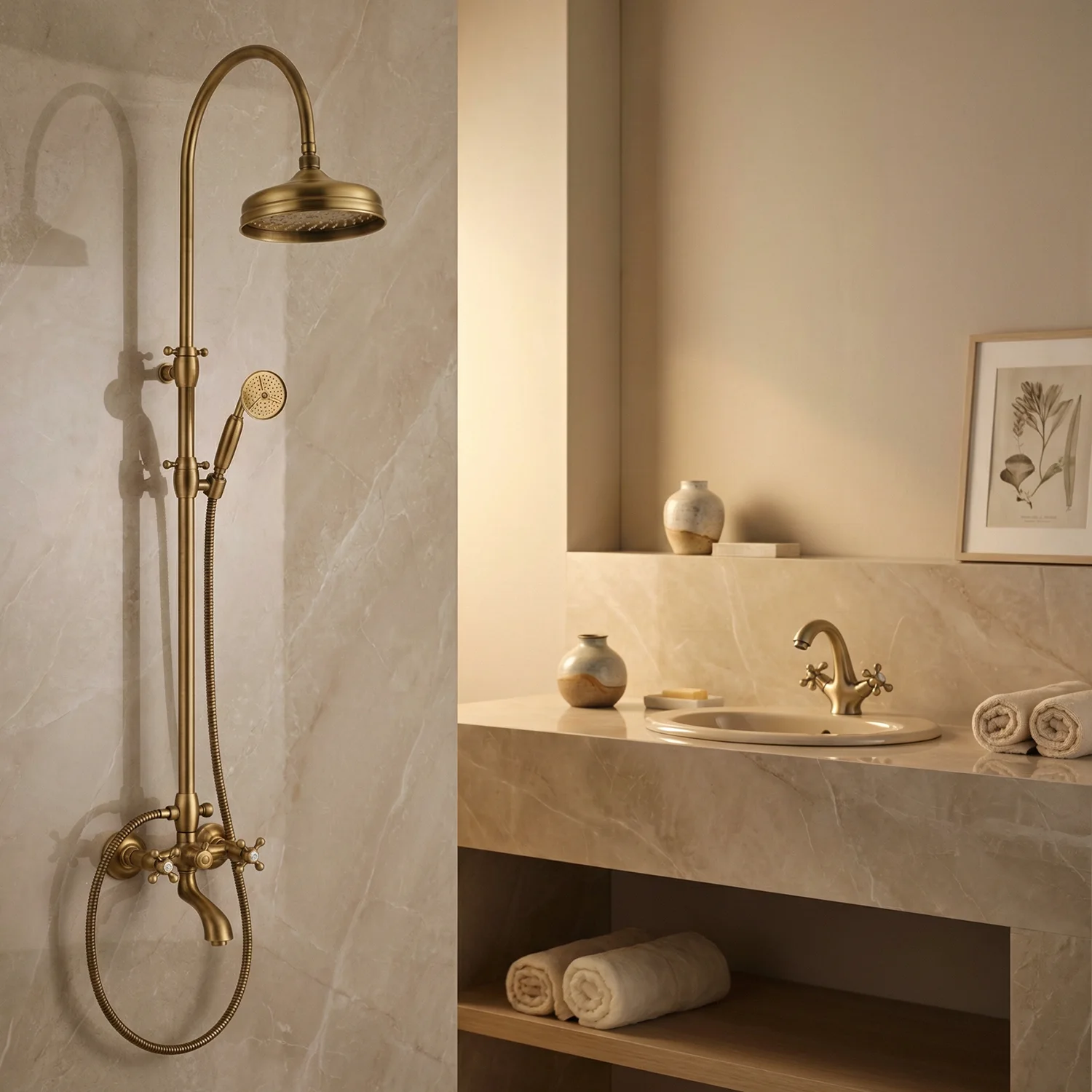 Sistemi doccia in bronzo o neri: quale finitura scegliere?