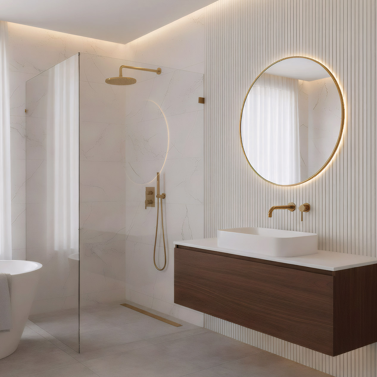 Perché l'oro è il nuovo must-have nel design del bagno